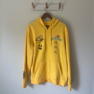 Brooklyn Cloth XL Yellow Hoodie Nature Graphic